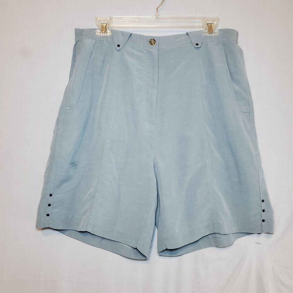 Y2K Jamie Sadock Preppy High Waist Relaxed Shorts Sz 14 Outdoor Chino Golf